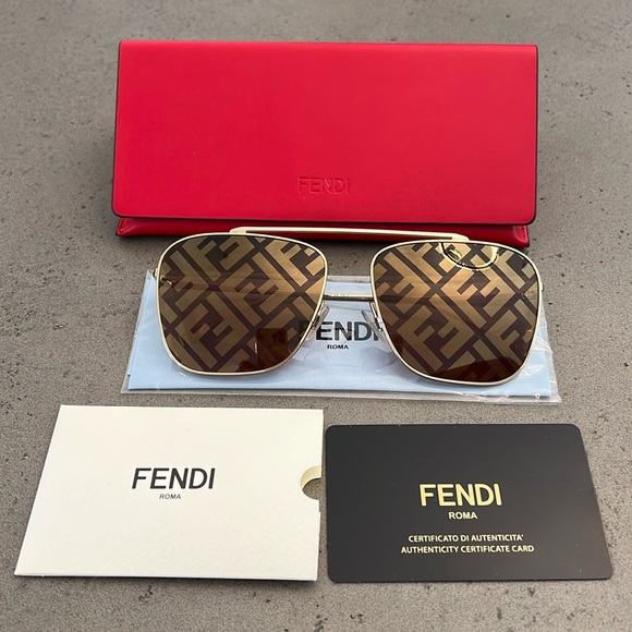 Fendi men's monogram sunglasses